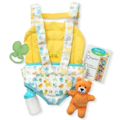 Dolls & Dollhouses|Plush>Melissa & Doug Mine to Love Carrier Play Set