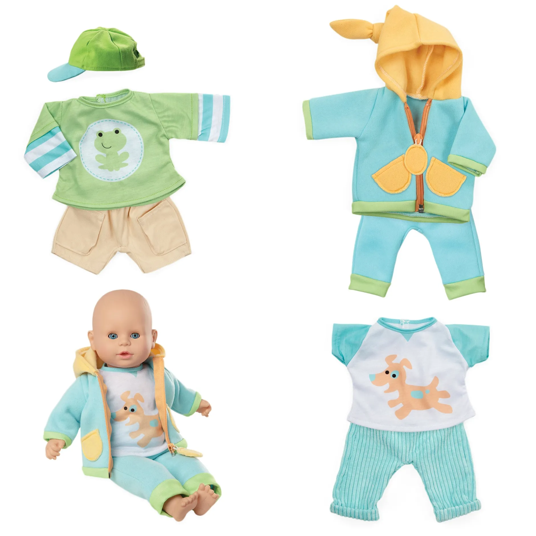 Dolls & Dollhouses>Melissa & Doug Mine to Love Mix & Match Playtime Doll Clothes