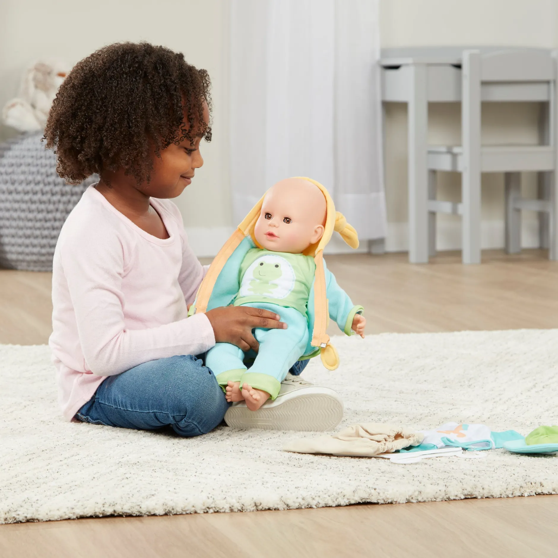 Dolls & Dollhouses>Melissa & Doug Mine to Love Mix & Match Playtime Doll Clothes