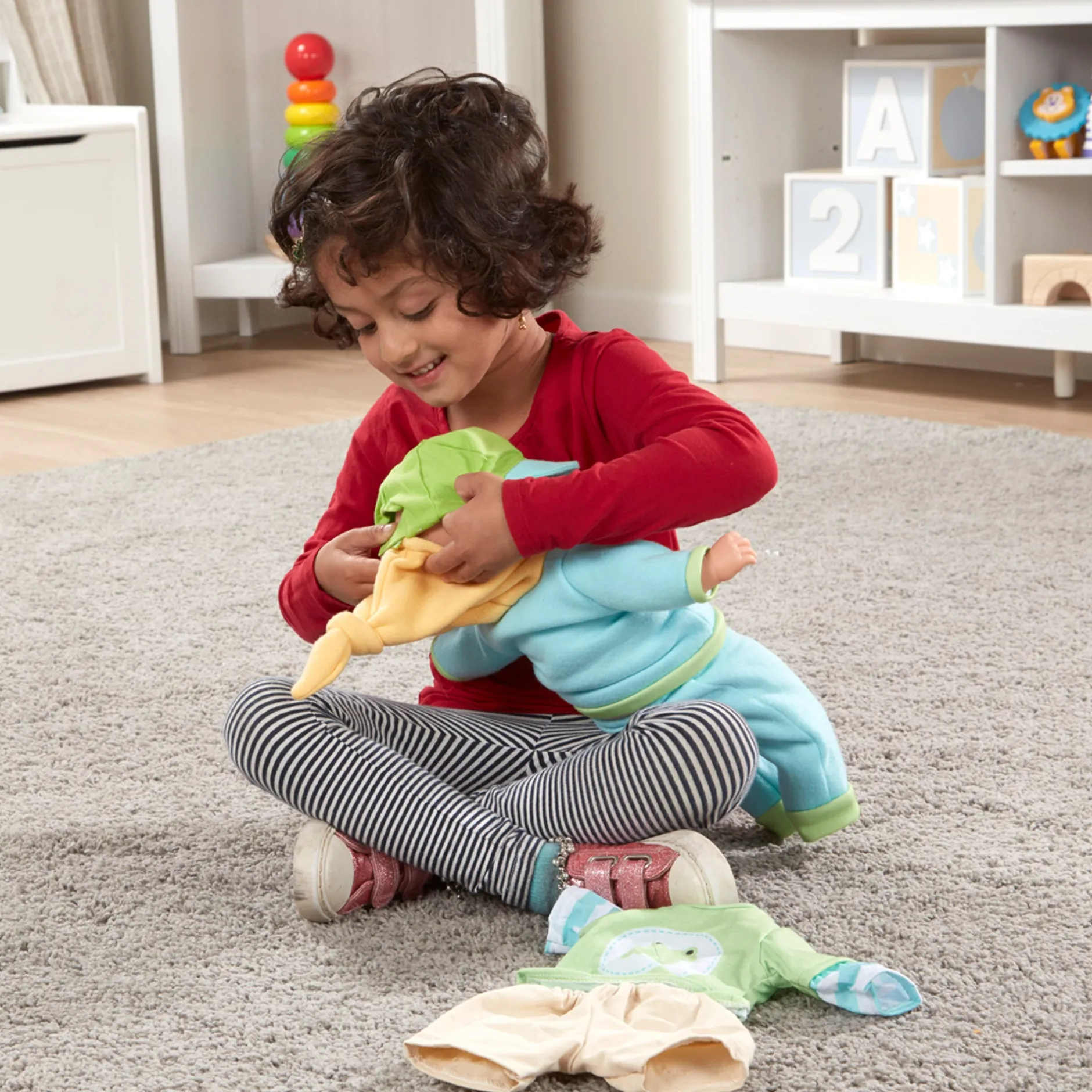 Dolls & Dollhouses>Melissa & Doug Mine to Love Mix & Match Playtime Doll Clothes