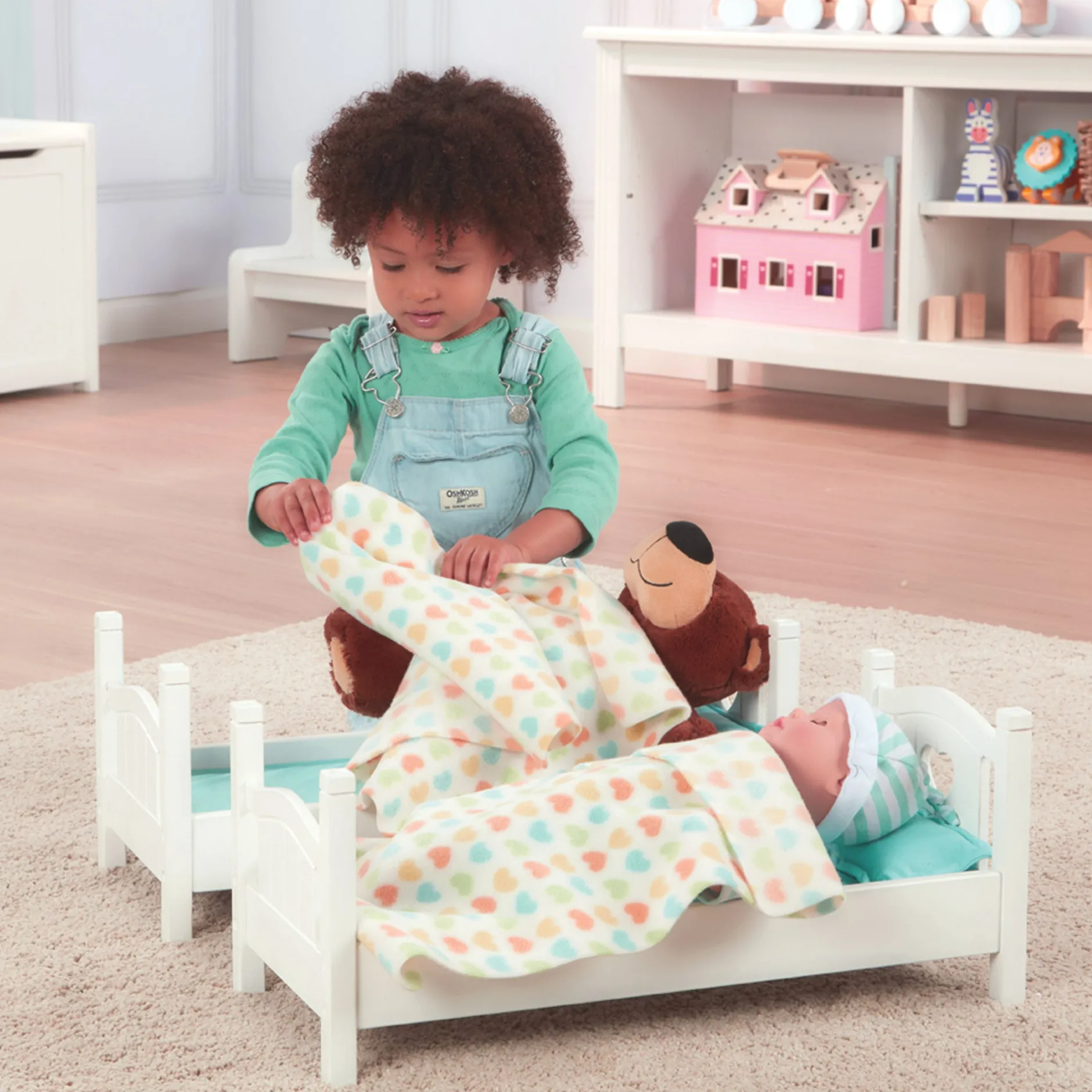 Dolls & Dollhouses>Melissa & Doug Mine to Love Play Bunk Bed