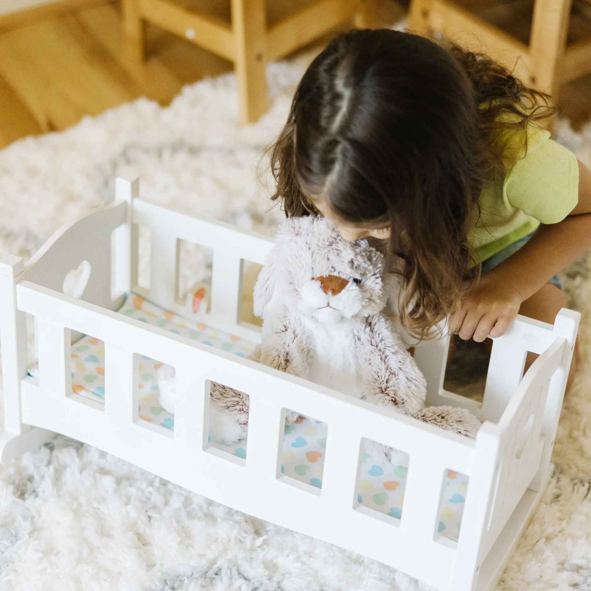 Dolls & Dollhouses>Melissa & Doug Mine to Love Play Cradle