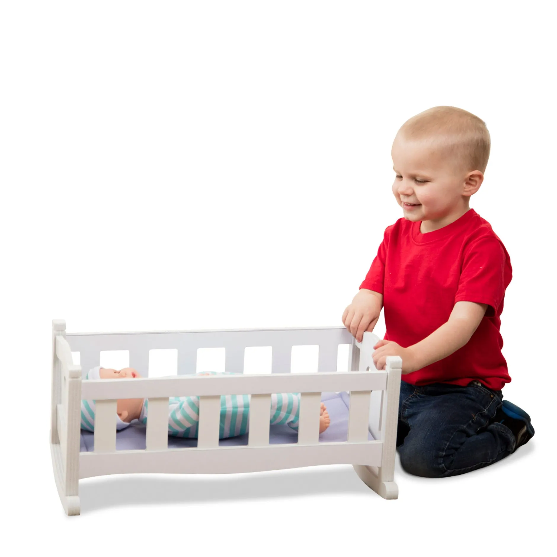 Dolls & Dollhouses>Melissa & Doug Mine to Love Play Cradle