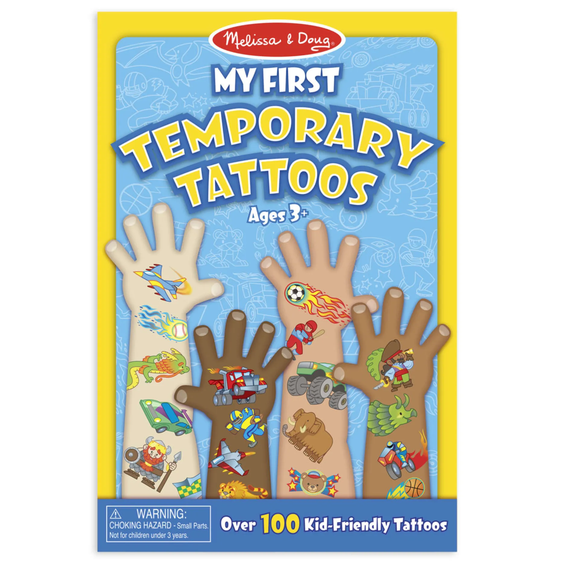 Activity Books>Melissa & Doug My First Temporary Tattoos: 100+ Kid-Friendly Tattoos - Adventure, Creatures, Sports, and More