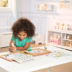 Books>Melissa & Doug Natural Play: Play, Draw, Create Reusable Drawing & Magnet Kit – Princesses