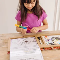 Books>Melissa & Doug Natural Play: Play, Draw, Create Reusable Drawing & Magnet Kit – Dinosaurs