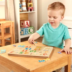 Alphabet & Counting Puzzles>Melissa & Doug Numbers Sound Puzzle - 21 Pieces