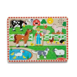 Animals & Nature Puzzles>Melissa & Doug Old MacDonald's Farm Song Puzzle - 8 Pieces