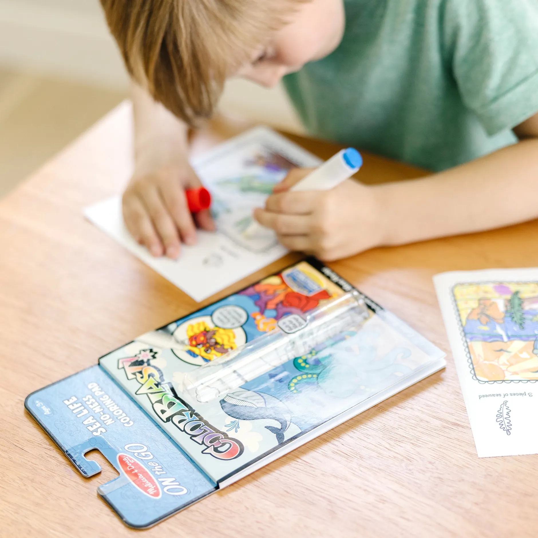 Activity Books>Melissa & Doug On the Go™ ColorBlast Color Reveal Pad – Sea Life