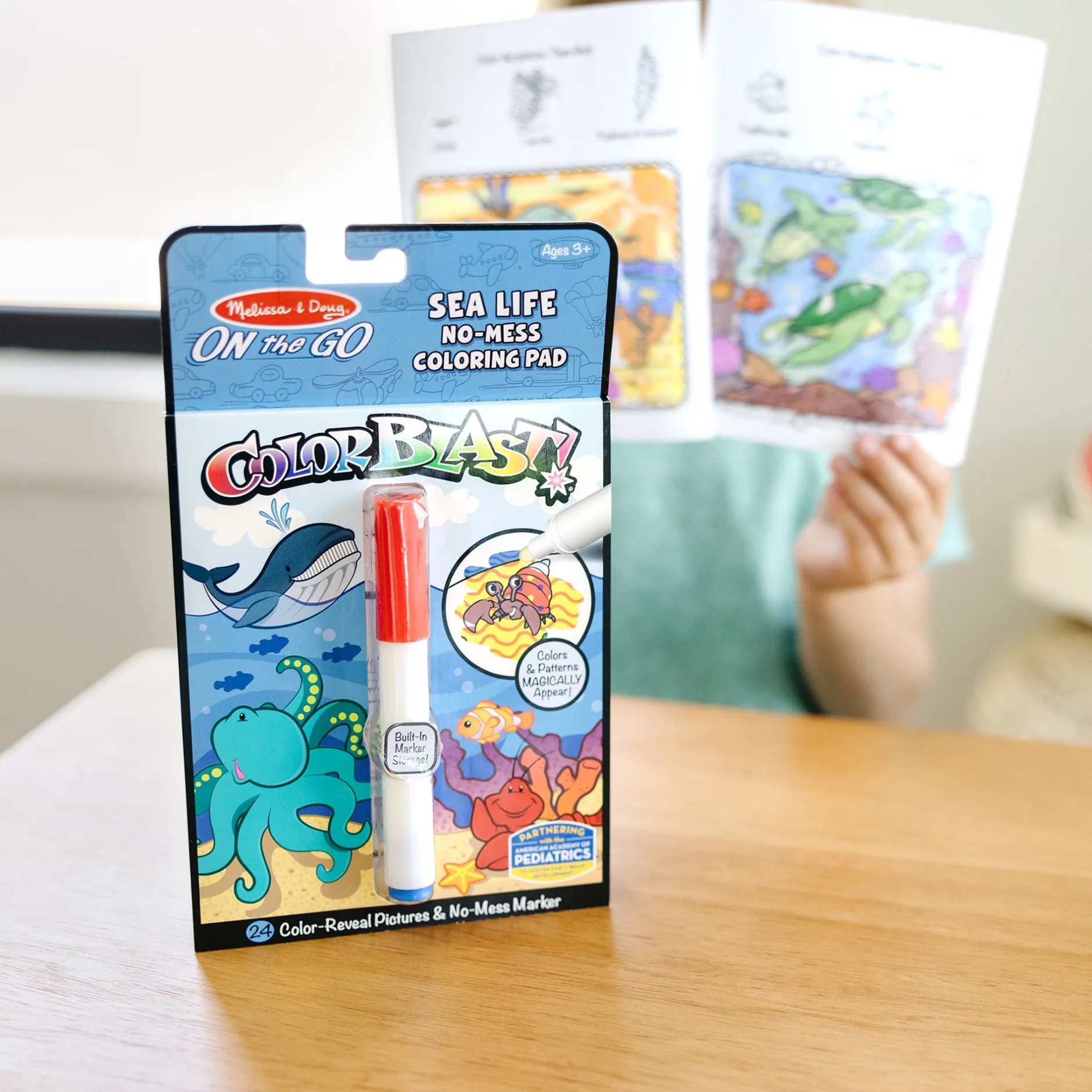 Activity Books>Melissa & Doug On the Go™ ColorBlast Color Reveal Pad – Sea Life