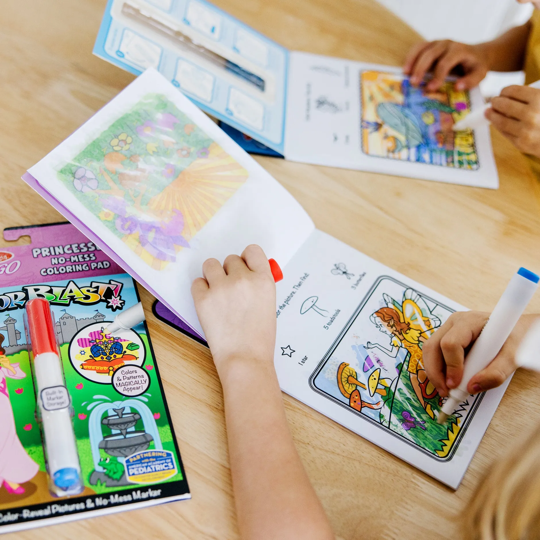 Activity Books>Melissa & Doug On the Go™ ColorBlast 3-Pack: Fairy, Princess, Sea Life