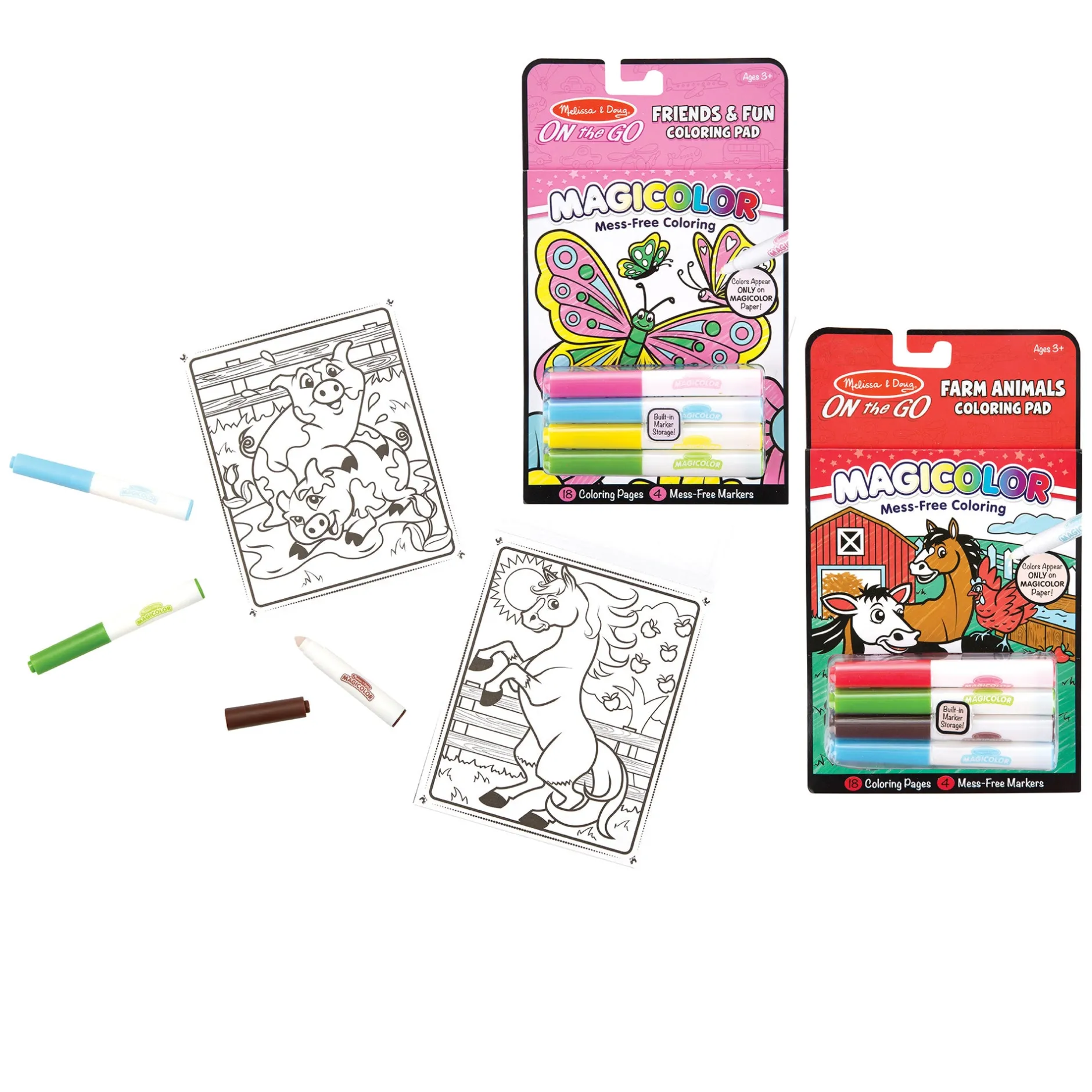 Activity Books>Melissa & Doug On the Go Magicolor Coloring Pad - Farm Animals