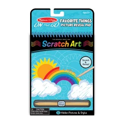 Activity Books>Melissa & Doug On the Go Scratch Art Picture Reveal Pad - Favorite Things