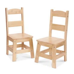 Furniture>Melissa & Doug Pair of Solid Wood Chairs 2-Piece Set