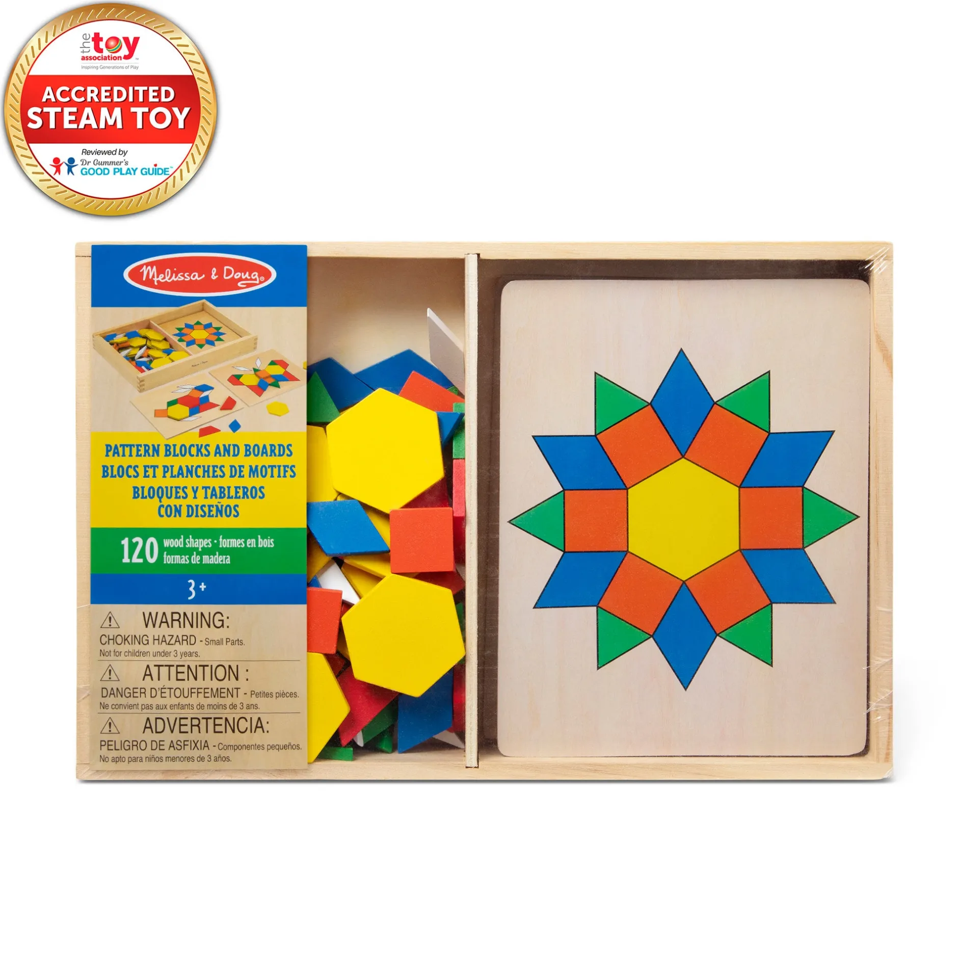 Colors & Shapes>Melissa & Doug Pattern Blocks and Boards