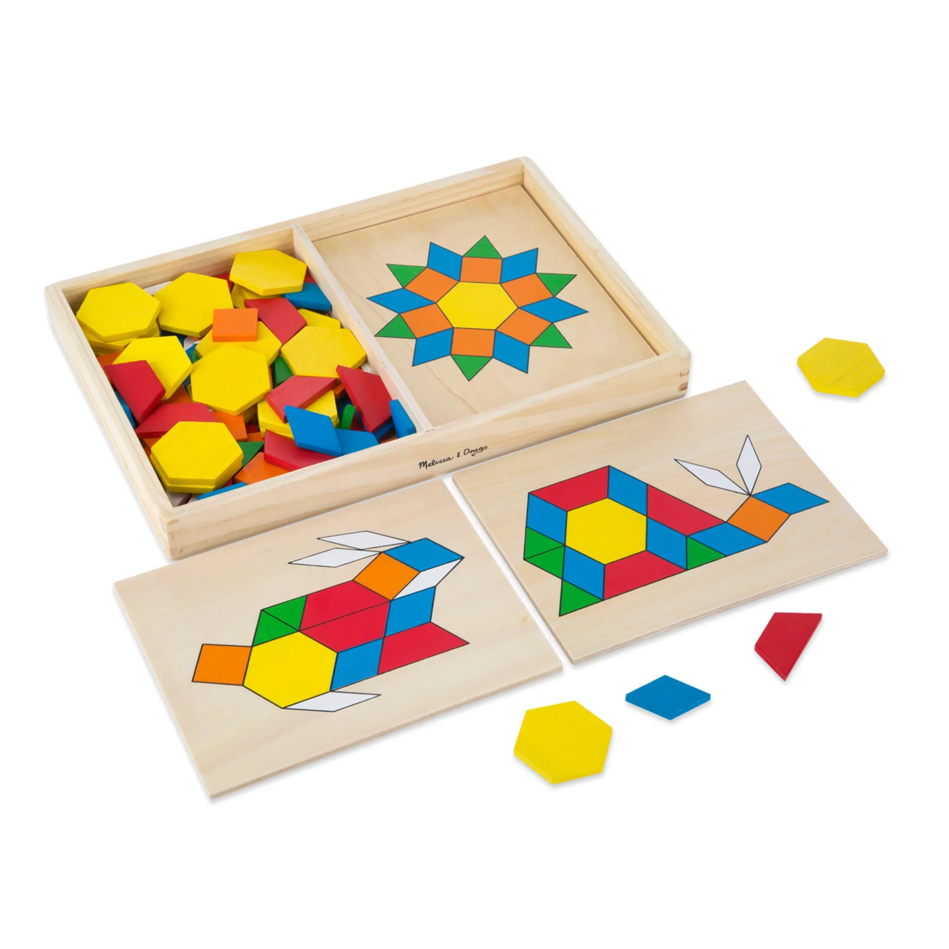 Colors & Shapes>Melissa & Doug Pattern Blocks and Boards