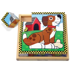 Animals & Nature Puzzles>Melissa & Doug Pets Cube Puzzle
