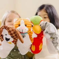 Plush>Melissa & Doug Playful Pets Hand Puppets