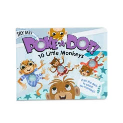 Books>Melissa & Doug Poke-a-Dot: 10 Little Monkeys Board Book