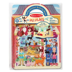 Stickers & Sticker Books>Melissa & Doug Puffy Sticker Activity Book - Pet Place