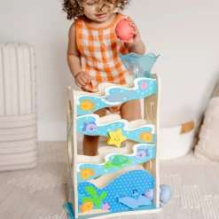 Motor Skills>Melissa & Doug Rollables Wooden Ocean Slide