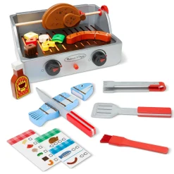 Play Food & Play Sets>Melissa & Doug Rotisserie & Grill Barbecue Set