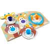 Animals & Nature Puzzles|Motor Skills>Melissa & Doug Safari Jumbo Peg Puzzle - 3 Pieces