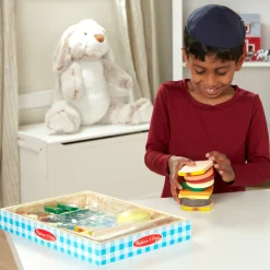 Play Food & Play Sets>Melissa & Doug Sandwich Making Set - Wooden Play Food