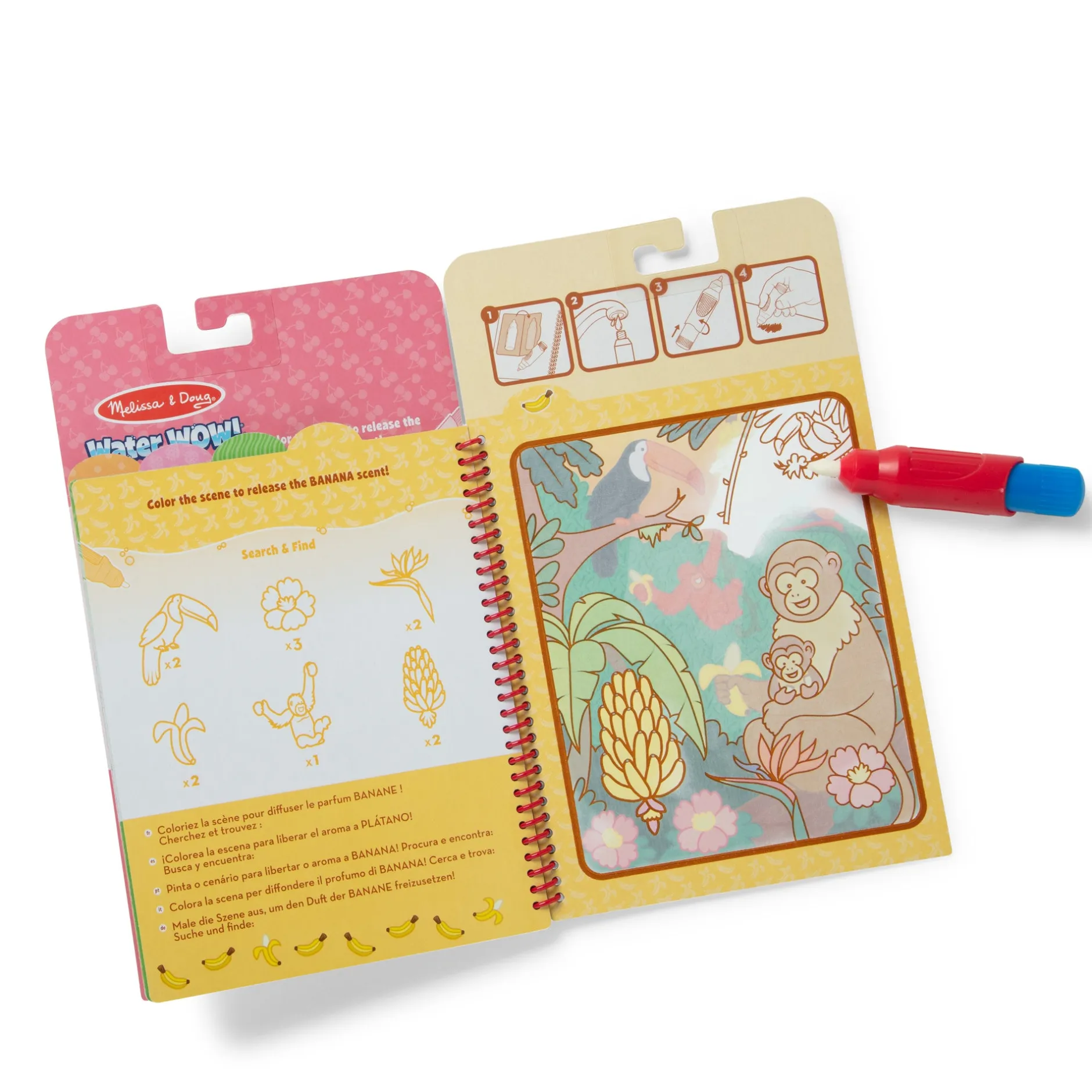 Stickers & Sticker Books|Colors & Shapes>Melissa & Doug Scented Water WOW! Water-Reveal Pad - Fruit