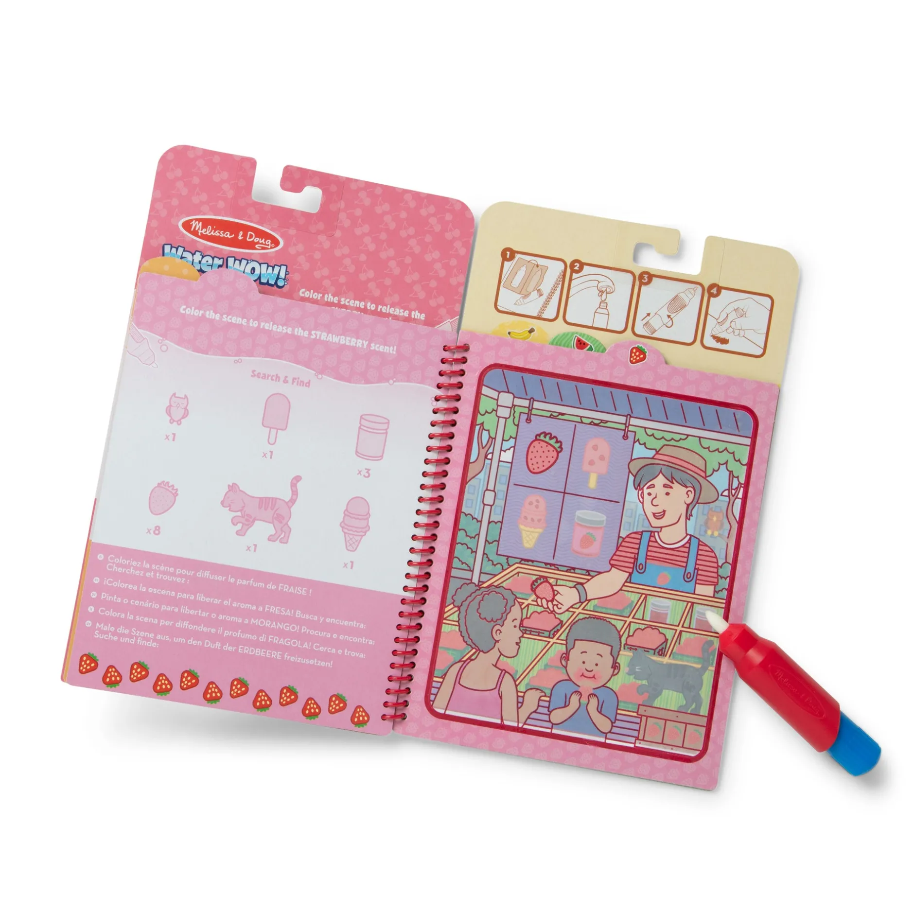 Stickers & Sticker Books|Colors & Shapes>Melissa & Doug Scented Water WOW! Water-Reveal Pad - Fruit