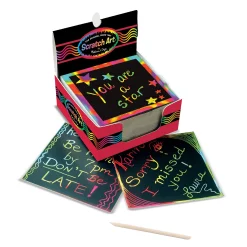 Activity Books>Melissa & Doug Scratch Art Rainbow Mini Notes _Box of 125