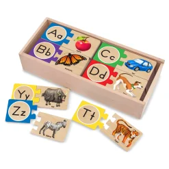 Alphabet & Counting Puzzles>Melissa & Doug Self-Correcting Letter Puzzles