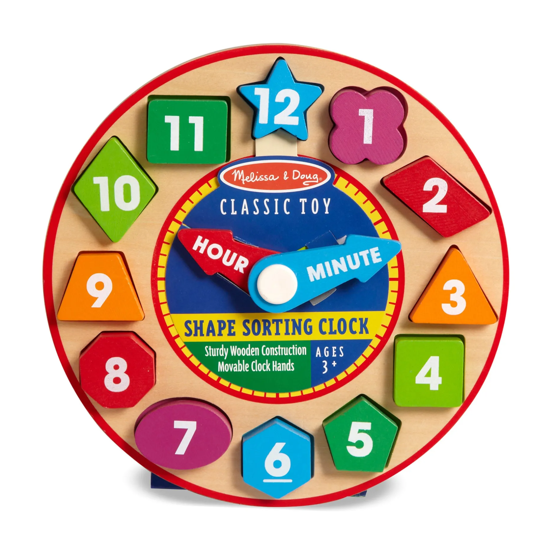 Alphabet & Counting>Melissa & Doug Shape Sorting Clock