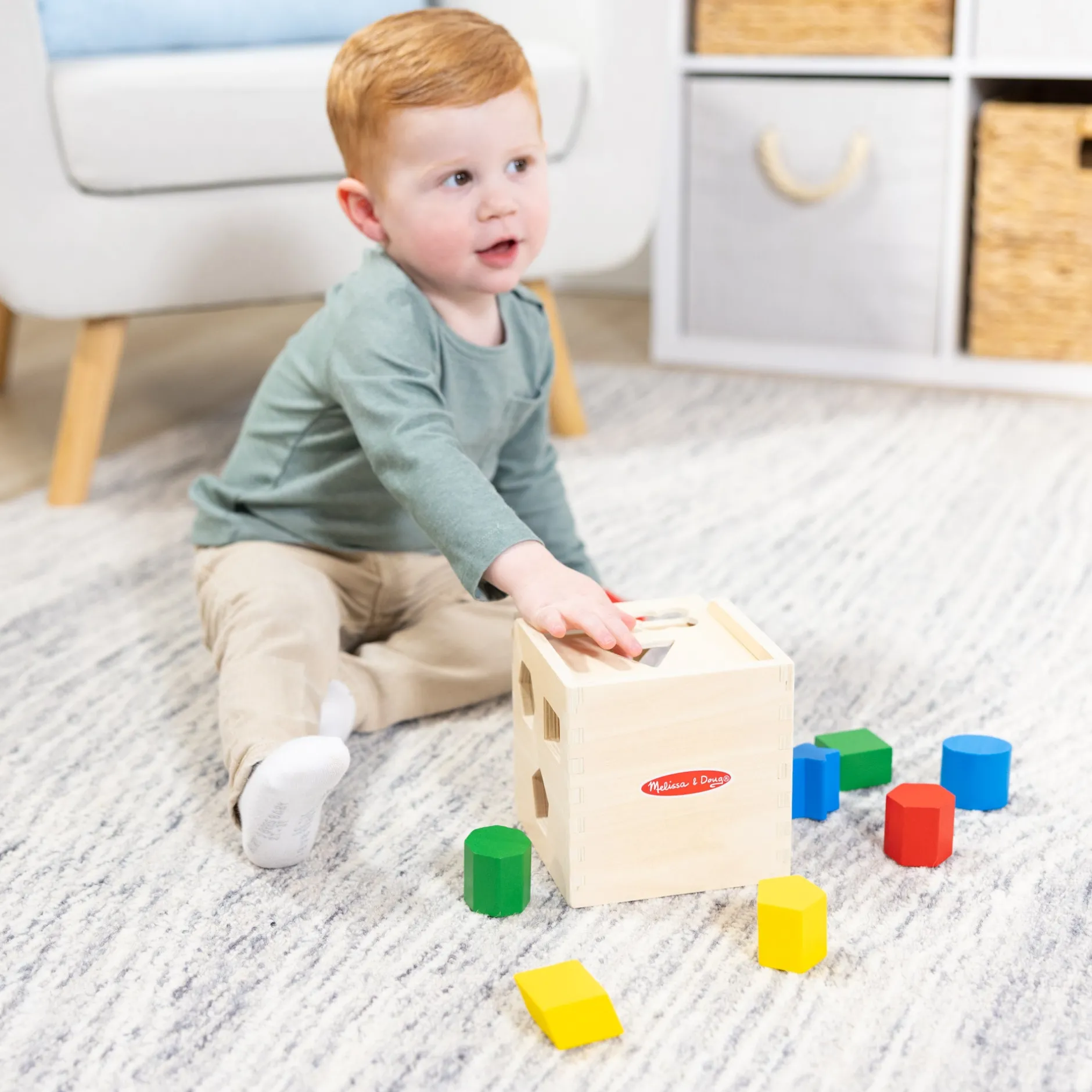 Colors & Shapes>Melissa & Doug Shape-Sorting Cube