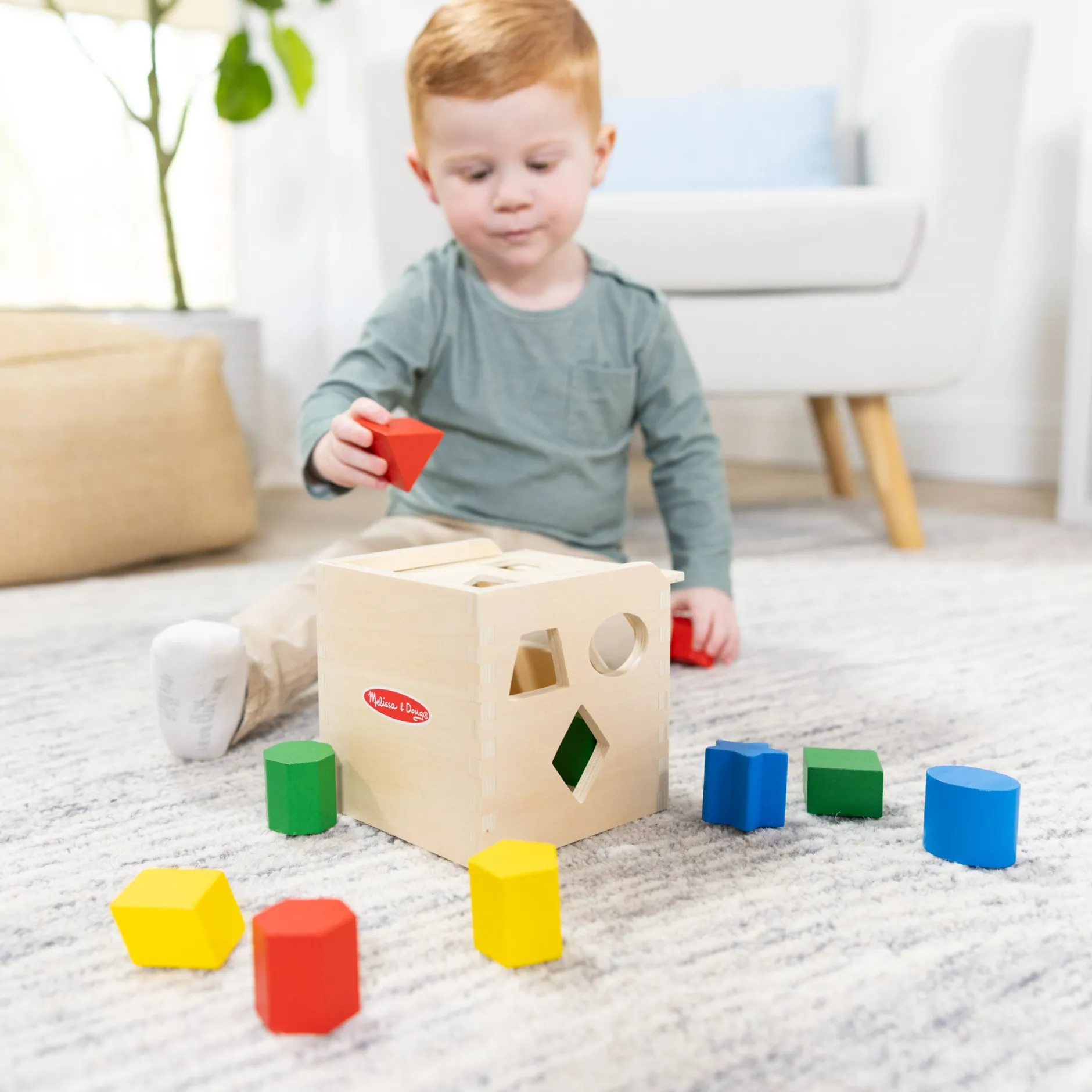 Colors & Shapes>Melissa & Doug Shape-Sorting Cube