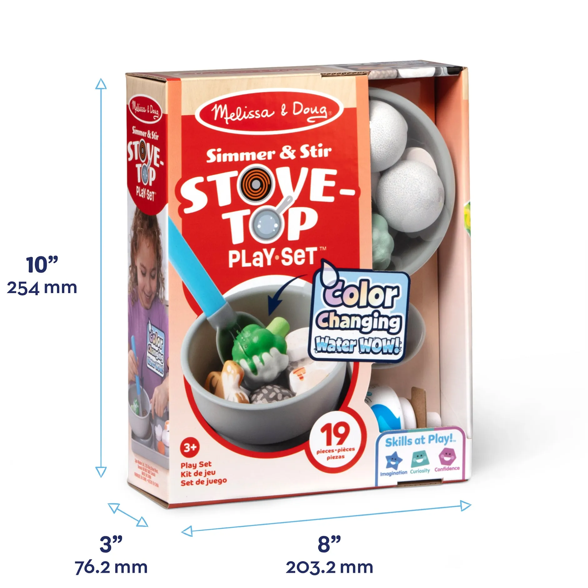 Play Food & Play Sets>Melissa & Doug Simmer & Stir Stovetop Play Set with Color Changing Water WOW!