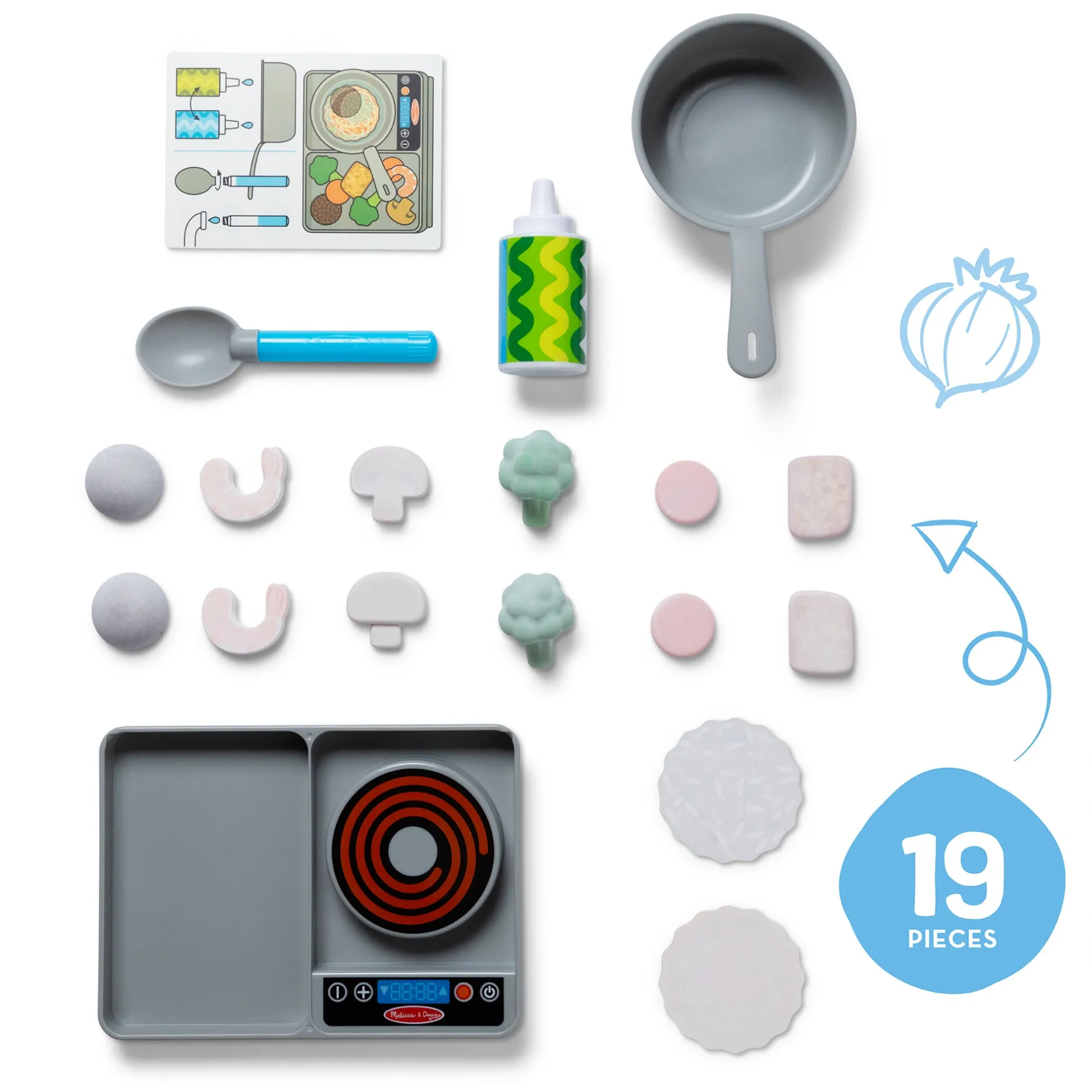 Play Food & Play Sets>Melissa & Doug Simmer & Stir Stovetop Play Set with Color Changing Water WOW!