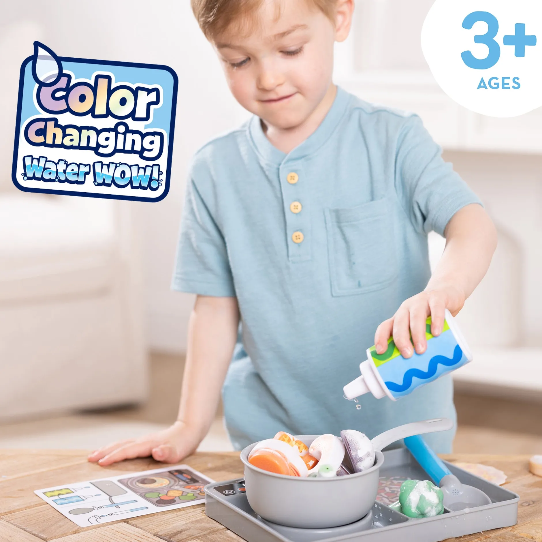 Play Food & Play Sets>Melissa & Doug Simmer & Stir Stovetop Play Set with Color Changing Water WOW!