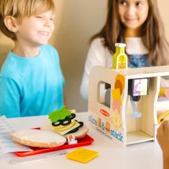 Play Food & Play Sets>Melissa & Doug Slice & Stack Sandwich Counter