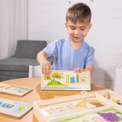 Alphabet & Counting Puzzles>Melissa & Doug Spanish See & Spell Learning Toy