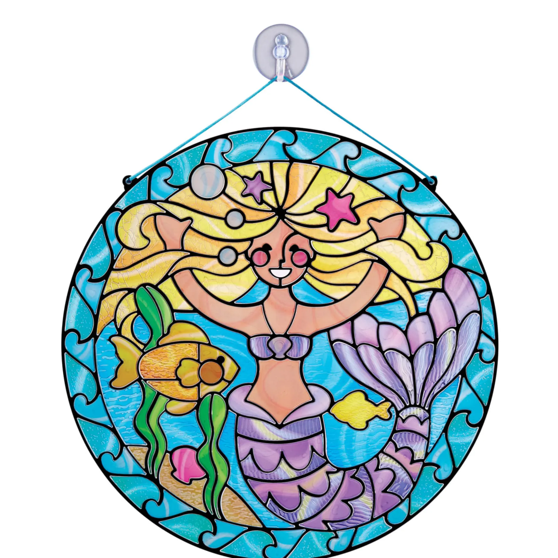 Craft & Stamp Kits>Melissa & Doug Stained Glass Made Easy - Mermaid