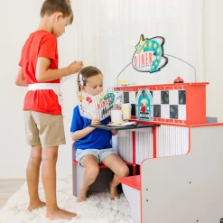 Play Food & Play Sets>Melissa & Doug Star Diner Restaurant Play Set