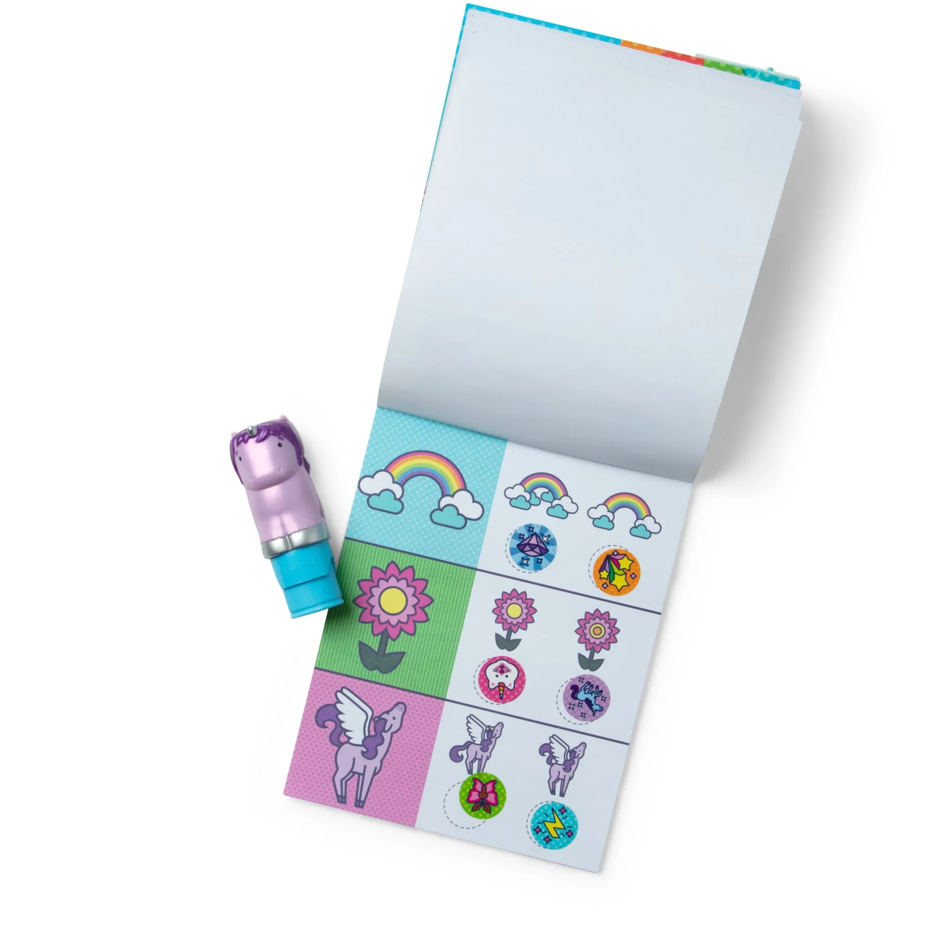 Activity Books>Melissa & Doug Sticker WOW!™ Activity Pad & Sticker Stamper - Purple Unicorn