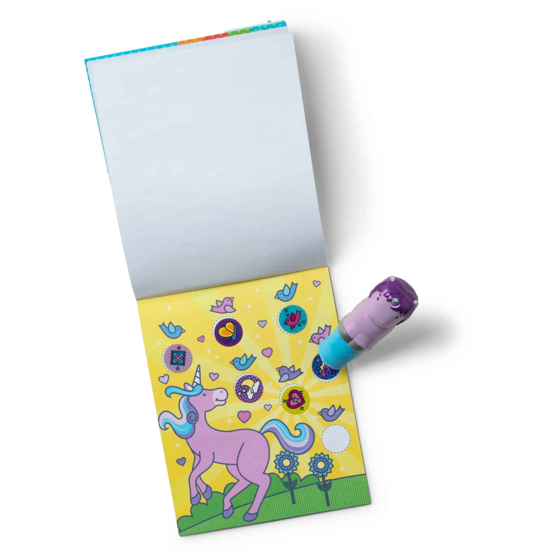 Activity Books>Melissa & Doug Sticker WOW!™ Activity Pad & Sticker Stamper - Purple Unicorn