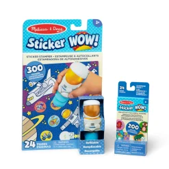 Activity Books|Stickers & Sticker Books>Melissa & Doug Sticker WOW!™ Astronaut Bundle: Activity Pad & Sticker Stamper + Mini Activity Pad and 200 Refill Stickers