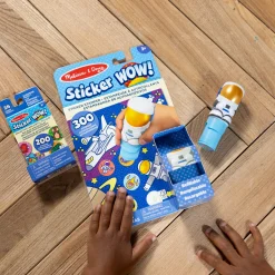 Activity Books|Stickers & Sticker Books>Melissa & Doug Sticker WOW!™ Astronaut Bundle: Activity Pad & Sticker Stamper + Mini Activity Pad and 200 Refill Stickers