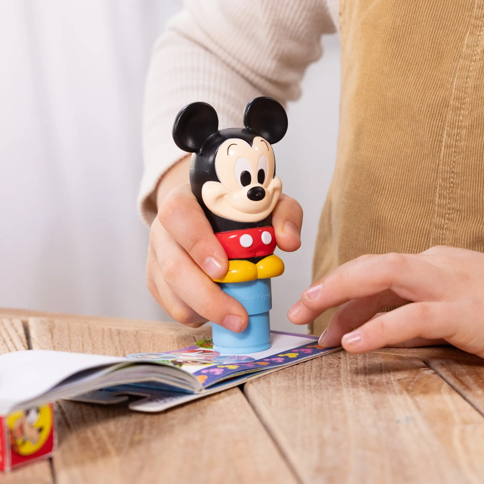 Activity Books>Melissa & Doug Sticker WOW!™ Disney Mickey Mouse Bundle: Activity Pad & Sticker Stamper + Mini Activity Pad and 200 Refill Stickers