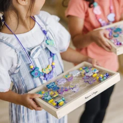 Craft & Stamp Kits>Melissa & Doug Sweet Hearts and Butterfly Friends Bead Set Bundle