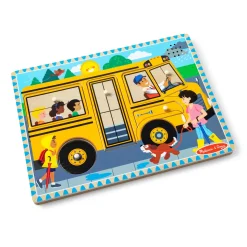 Vehicle & Train Puzzles>Melissa & Doug The Wheels on the Bus Song Puzzle - 6 Pieces
