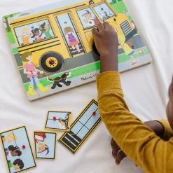 Vehicle & Train Puzzles>Melissa & Doug The Wheels on the Bus Song Puzzle - 6 Pieces